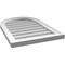 Ekena Millwork Round Top Surface Mount PVC Gable Vent w/ 2"W x 1-1/2"P Brickmould Frame, 18"W x 26"H GVPRT18X2602SN - alternate 2